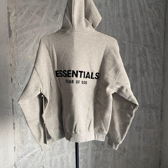 Fear of God Essentials Hoodie Dark Oatmeal - Picture 2 of 8